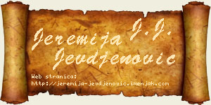 Jeremija Jevđenović vizit kartica